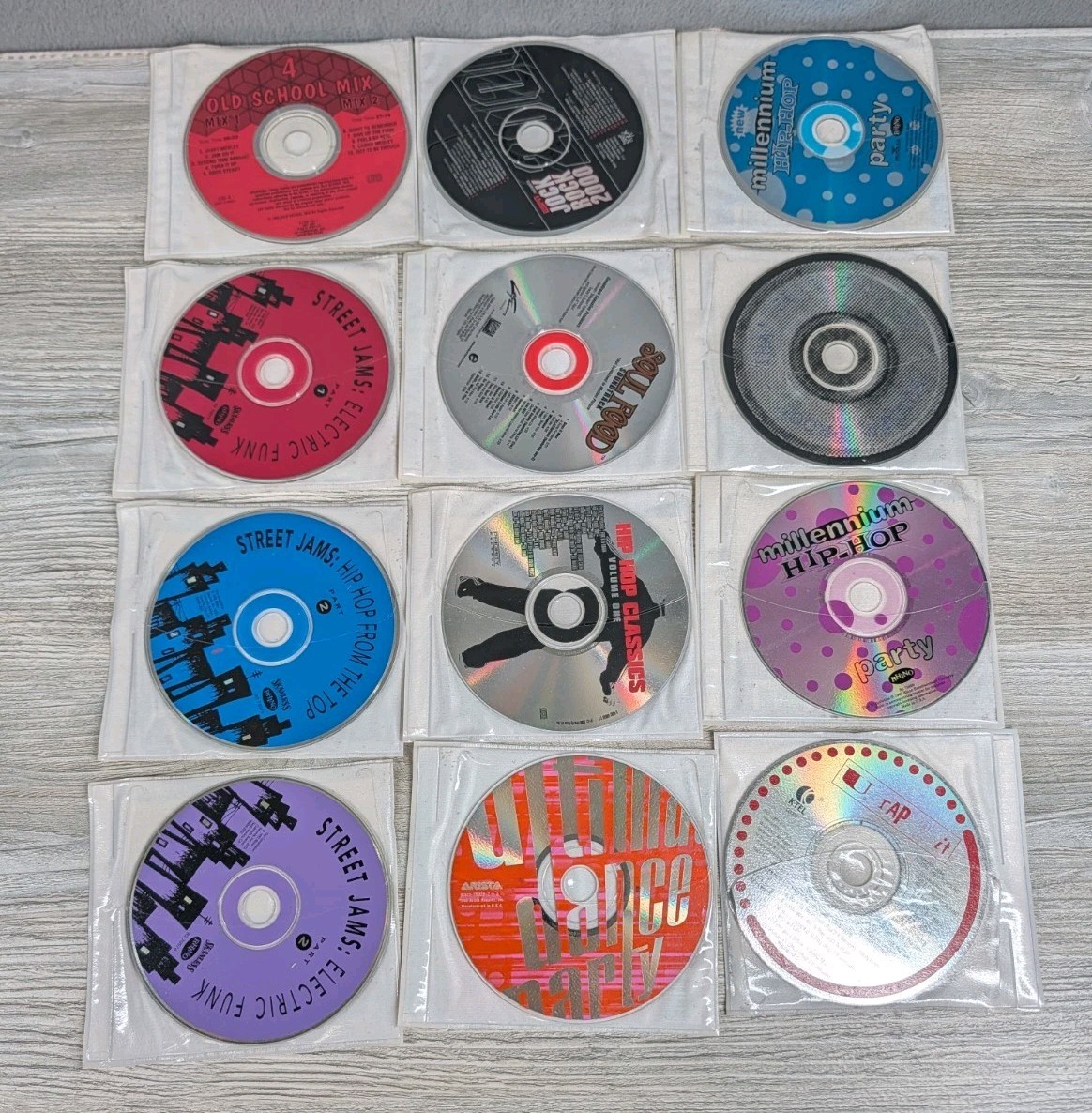 Hip Hop Dance DJ Mix CD Lot Of 12 Old School Rap Party Club Music No Cases Mix