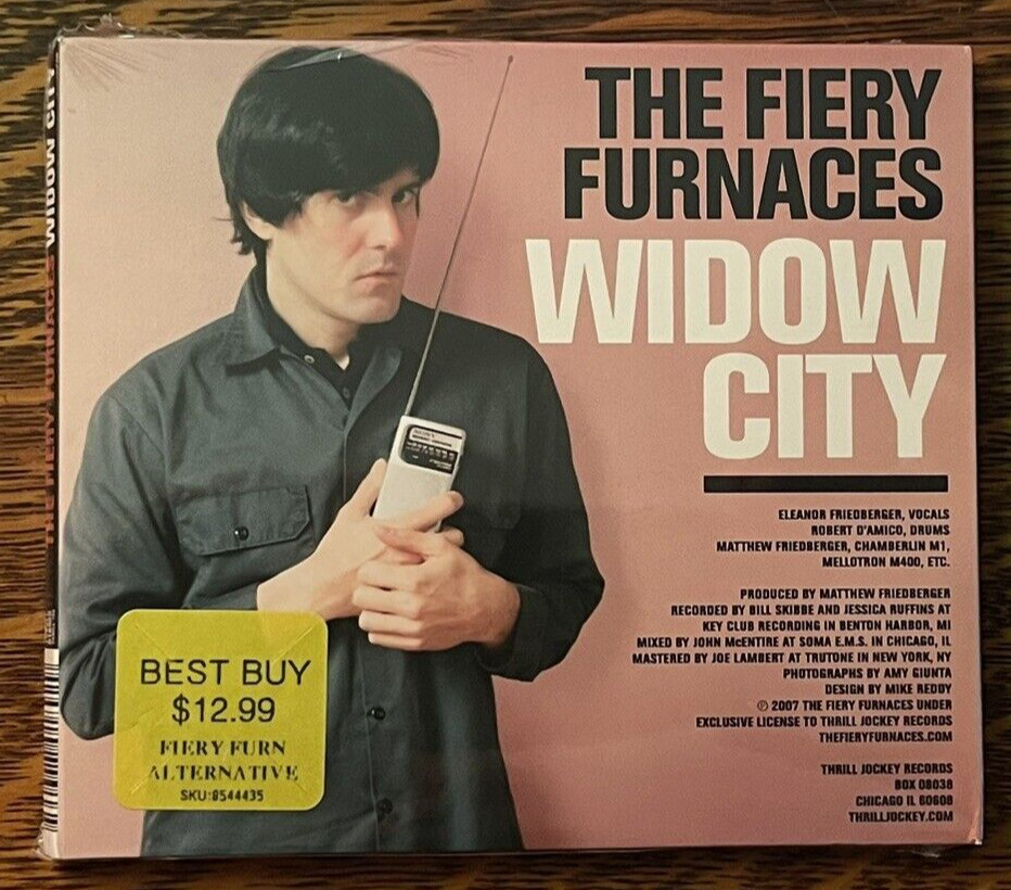SEALED CD~ THE FIERY FURNACES~ 2007~ WIDOW CITY~ HYPE STICKER~ NEW OLD STOCK
