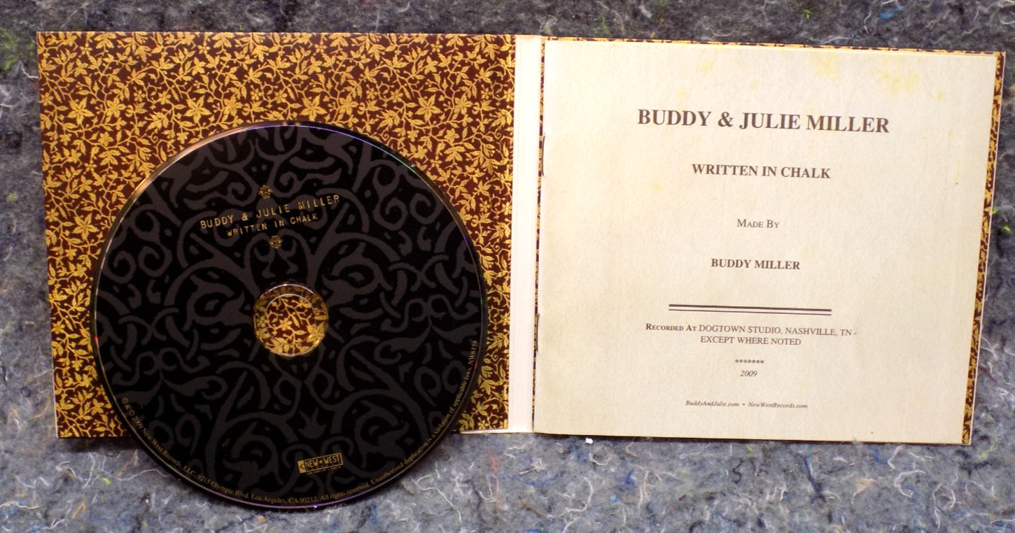"Written in Chalk" Buddy & Julie Miller CD New West Records (2009) VG+