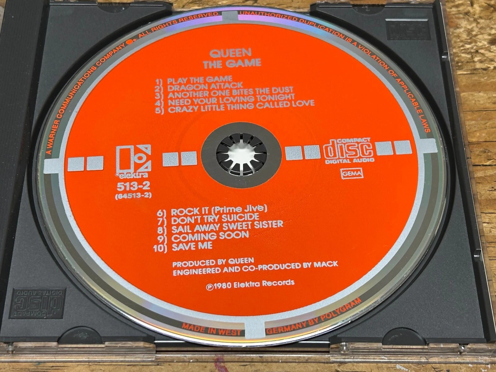 QUEEN - The Game WEST GERMANY TARGET ERA CD