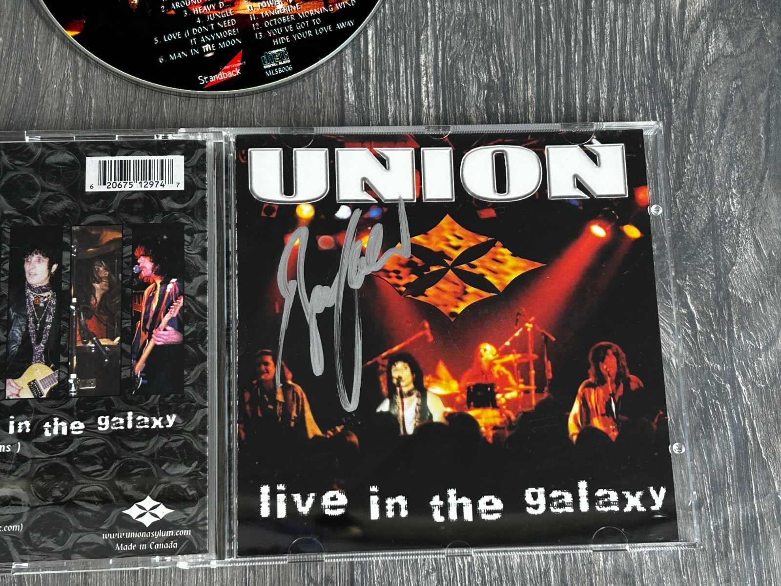 Kiss CD BRUCE KULICK Union Live In The Galaxy SIGNED AUTOGRAPH 1999 John Corabi