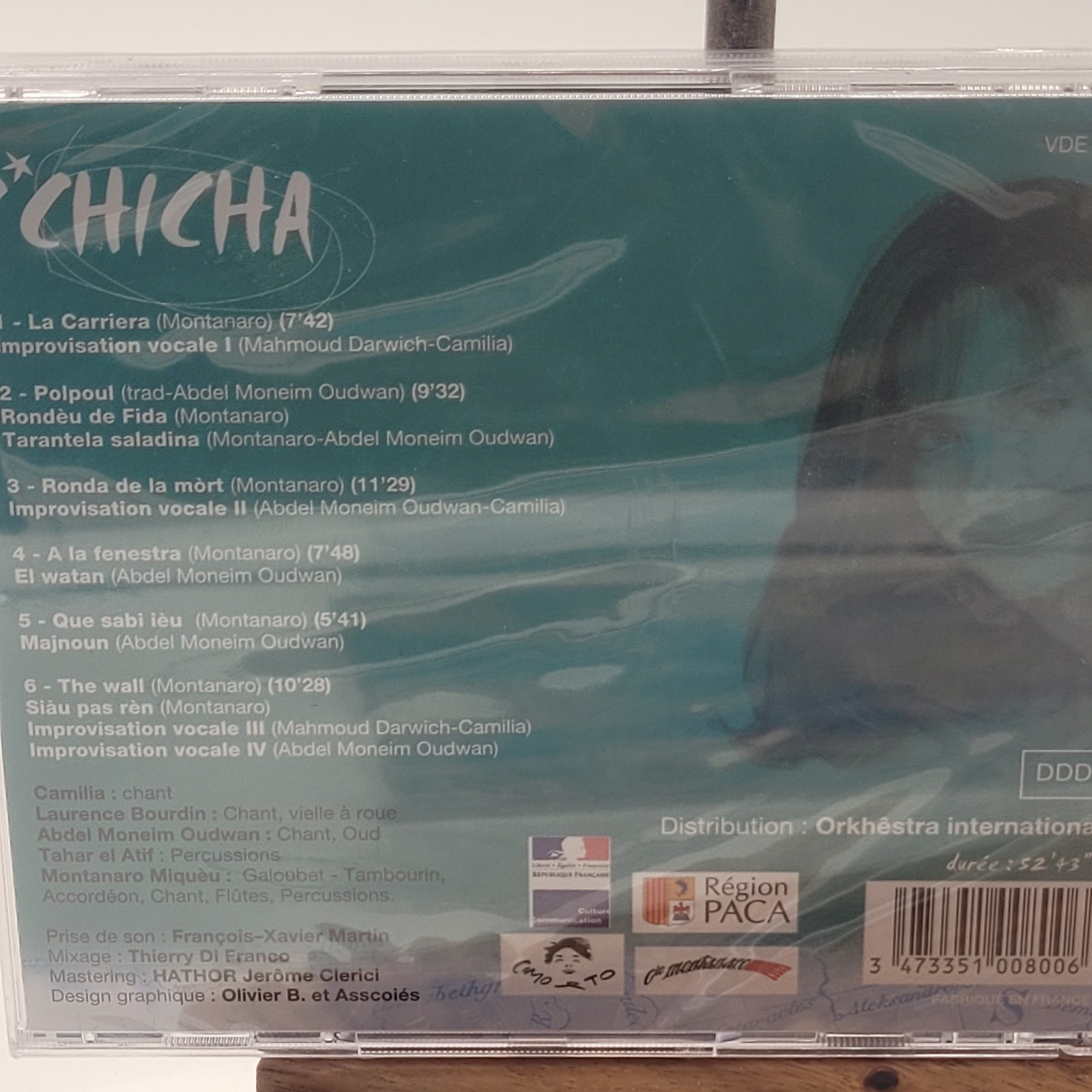 New Sealed Chicha Cie Montanaro France Import CD Chant Relaxation