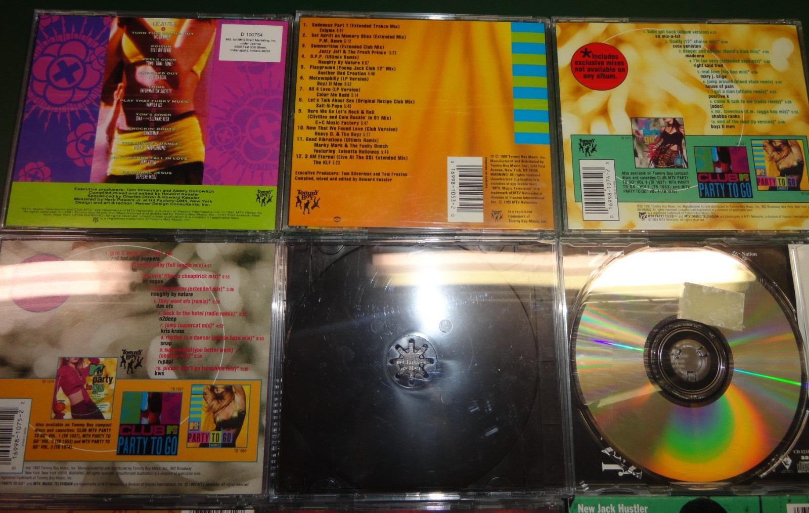 26 Retro Remix Cd singles (Janet Jackson, Public Enemy, Madonna, Color Me Badd)