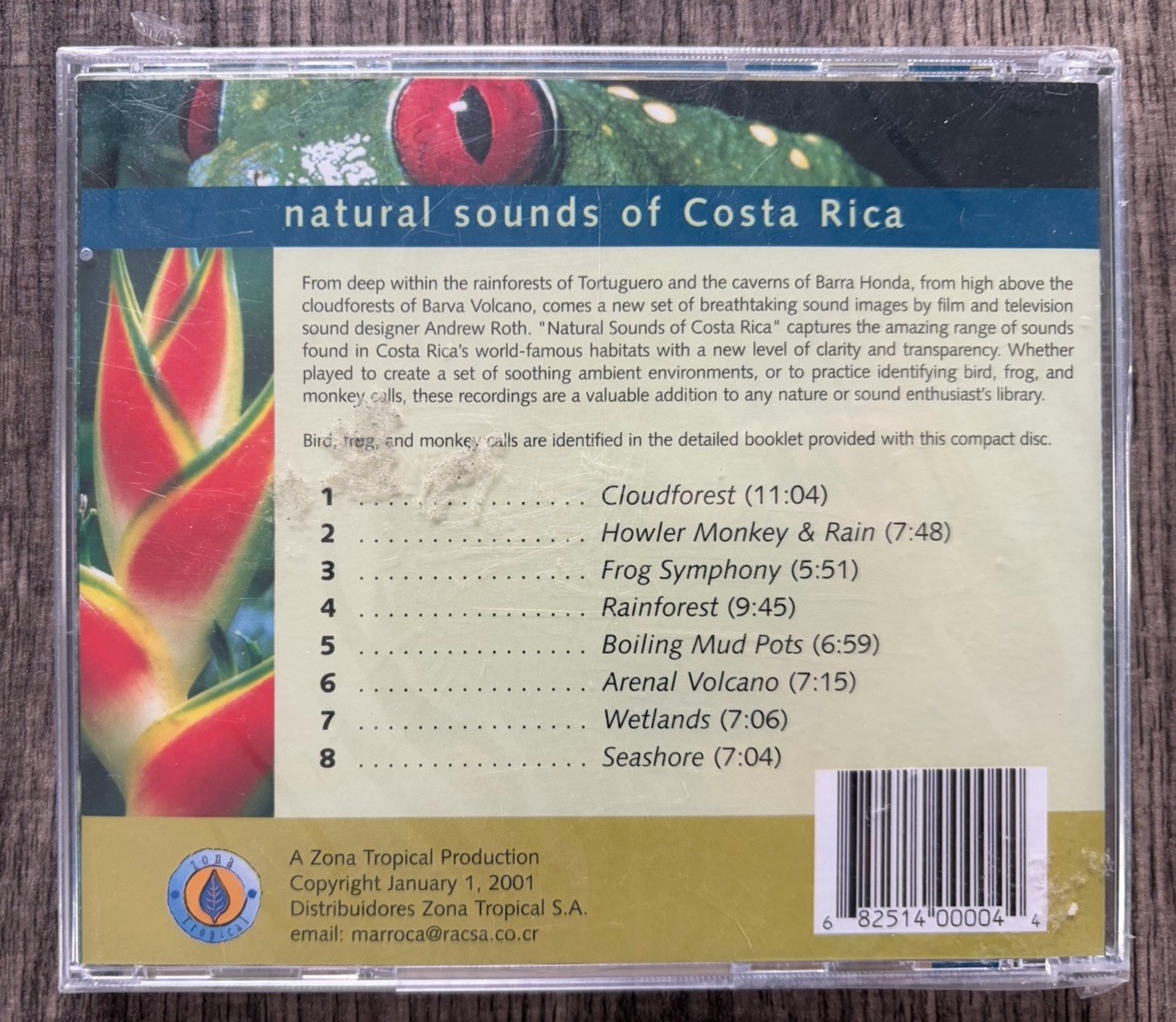 Natural Sounds of Costa Rica Sealed CD *read