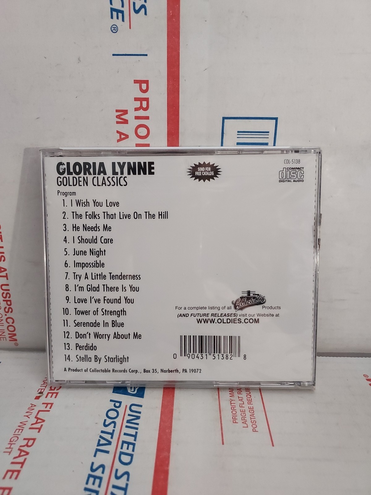 Gloria Lynne Golden Classics (CD, 1992) New Sealed - #62j