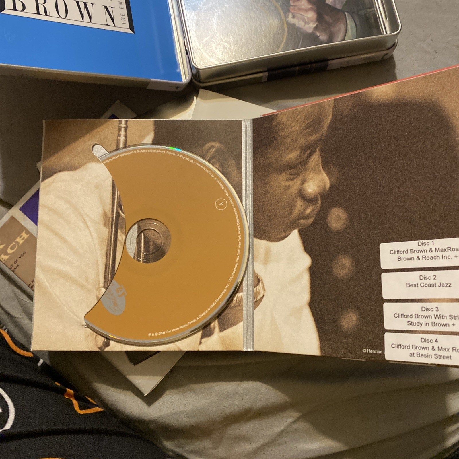 Clifford Brown The Emarcy Master Takes Limited Edition 4 CD Tin Box Set
