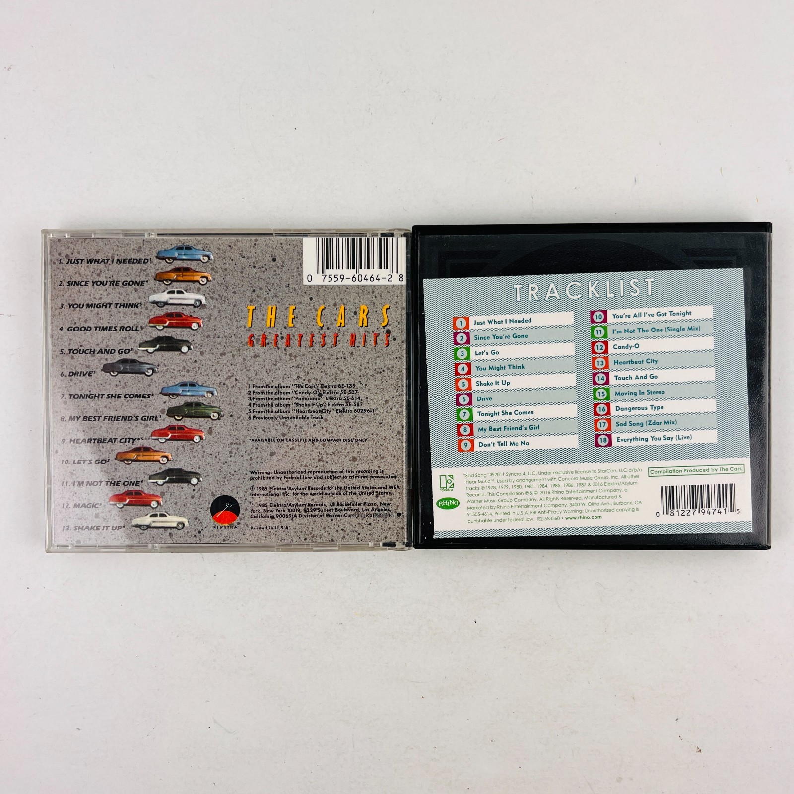The Cars 2x CD Lot #1