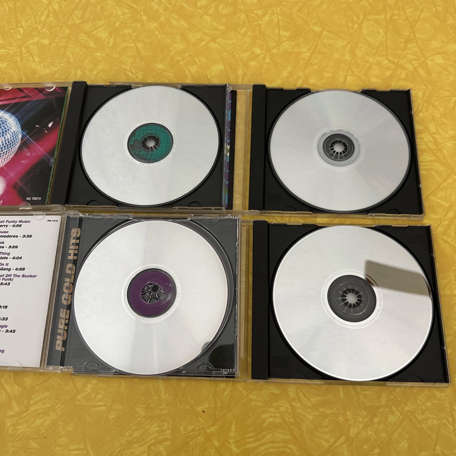 Set of 4 Funk, Soul, Disco, Dance, R&B Music CDs. Various Artists PreOwned.