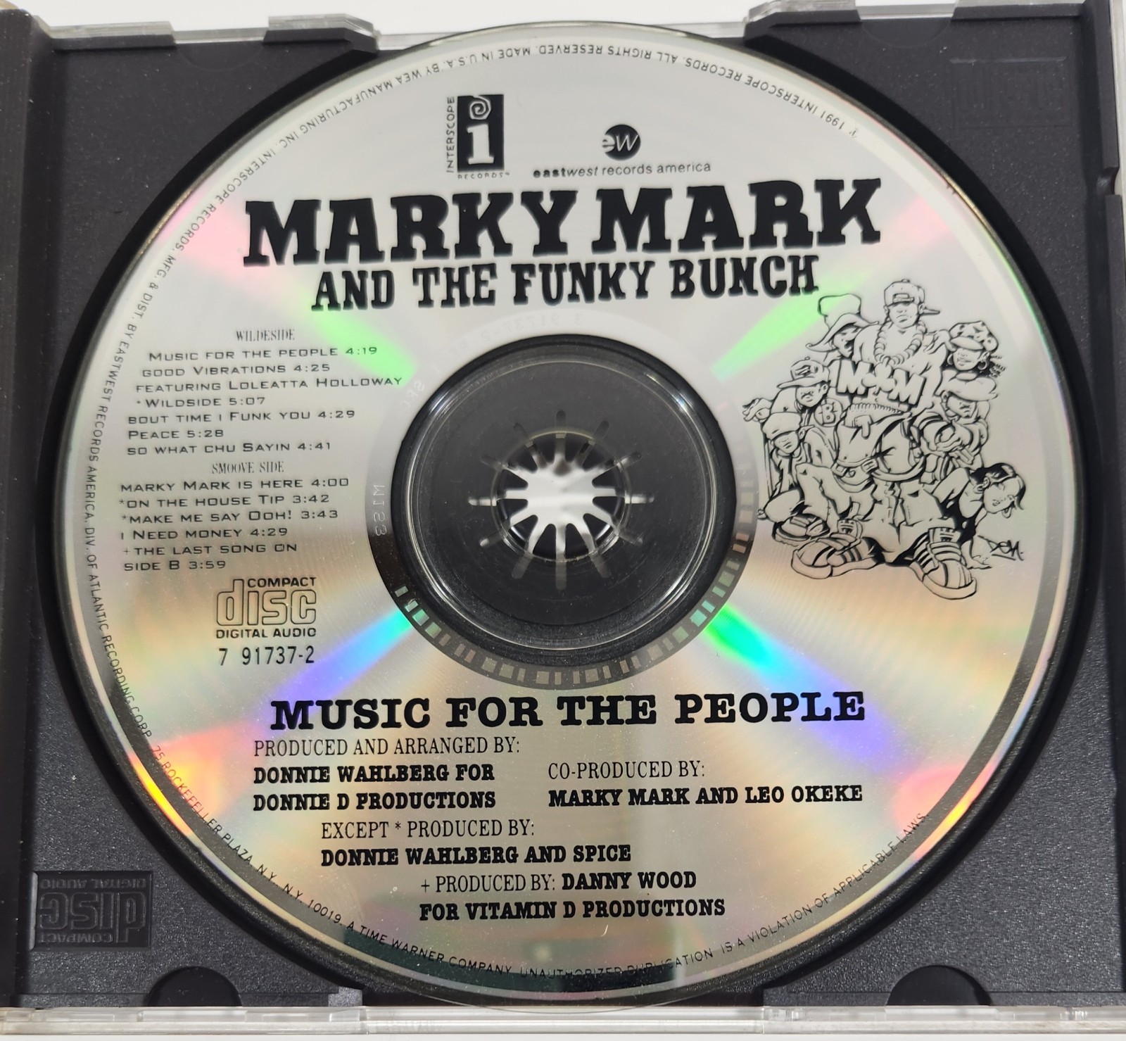 Marky Mark & The Funky Bunch - Music For The People - CD - Interscope 7 91737-2