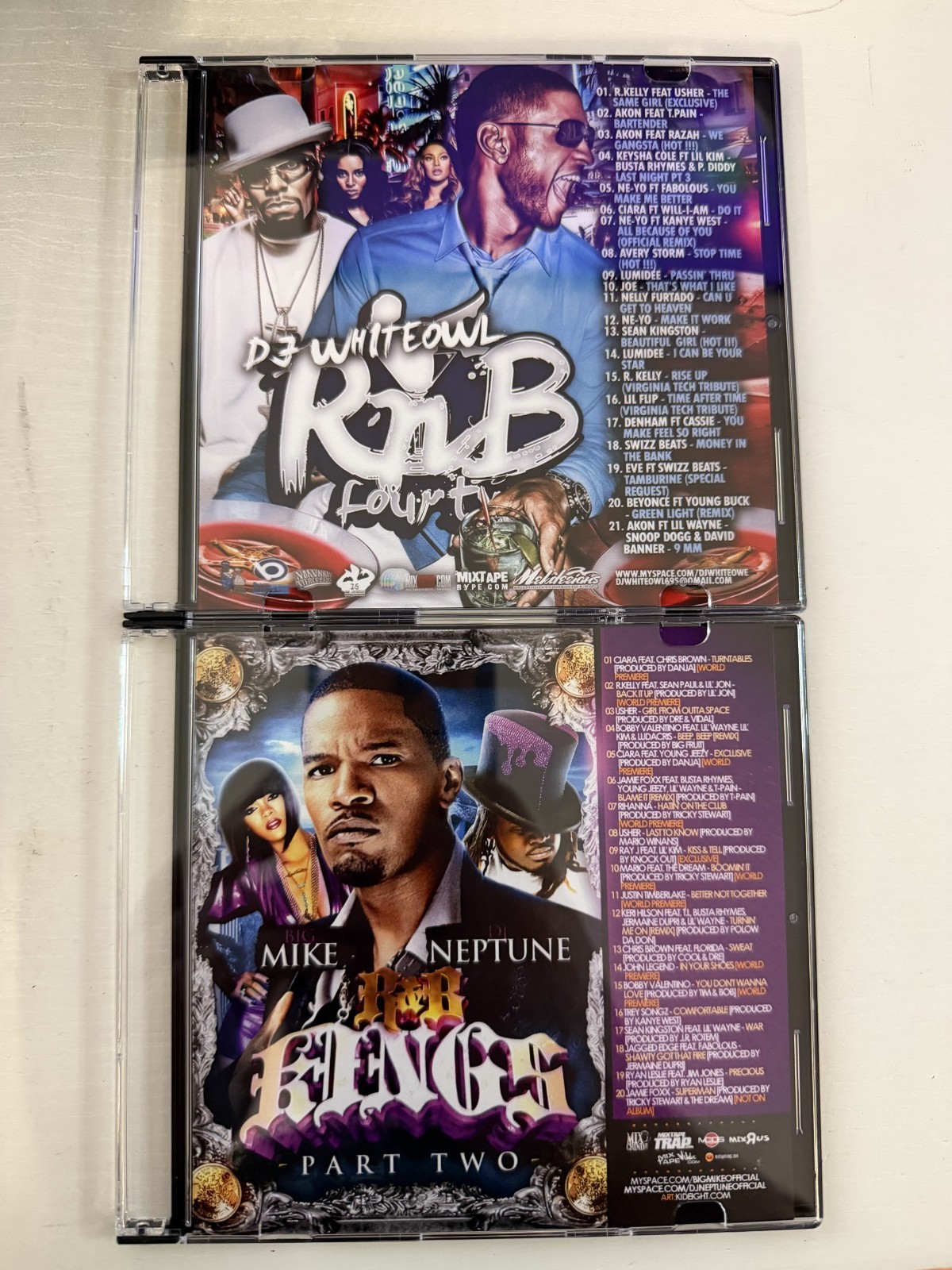 2X DJ WHITEOWL BIG MIKE R&B RNB HIP HOP MIXTAPE MIX CD LOT