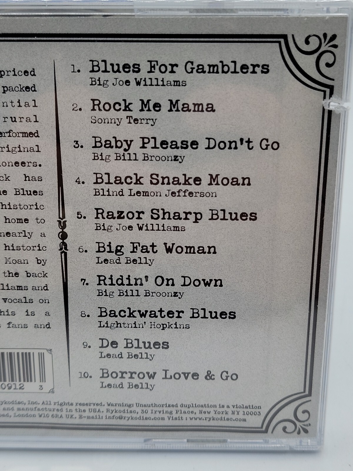 ORIGINAL BLUES - V/A - CD - **BRAND NEW/STILL SEALED**