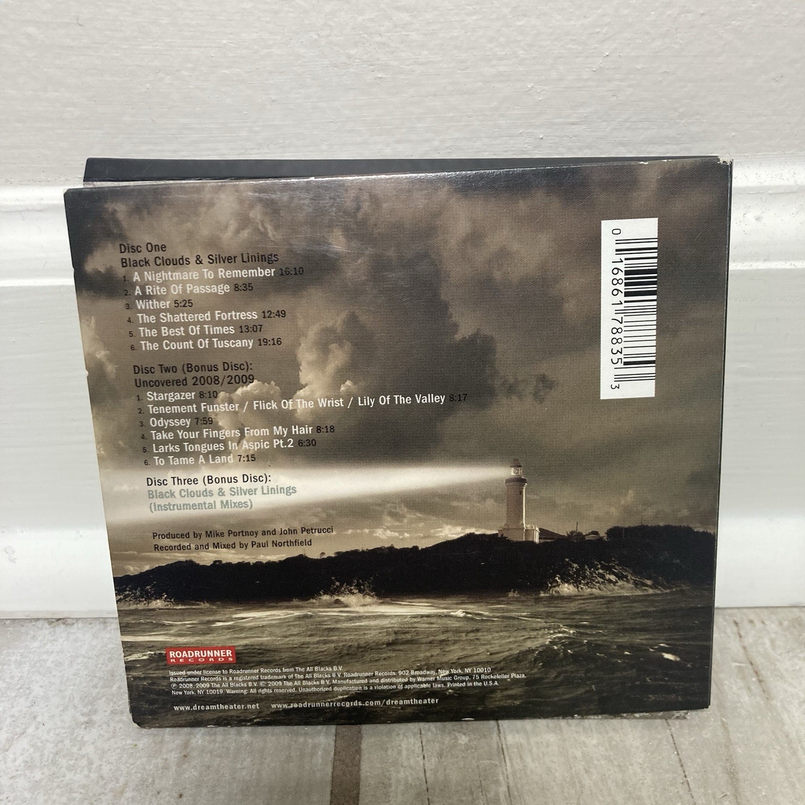 Dream Theater Black Clouds & Silver Linings 3 Disc Deluxe CD Roadrunner Portnoy