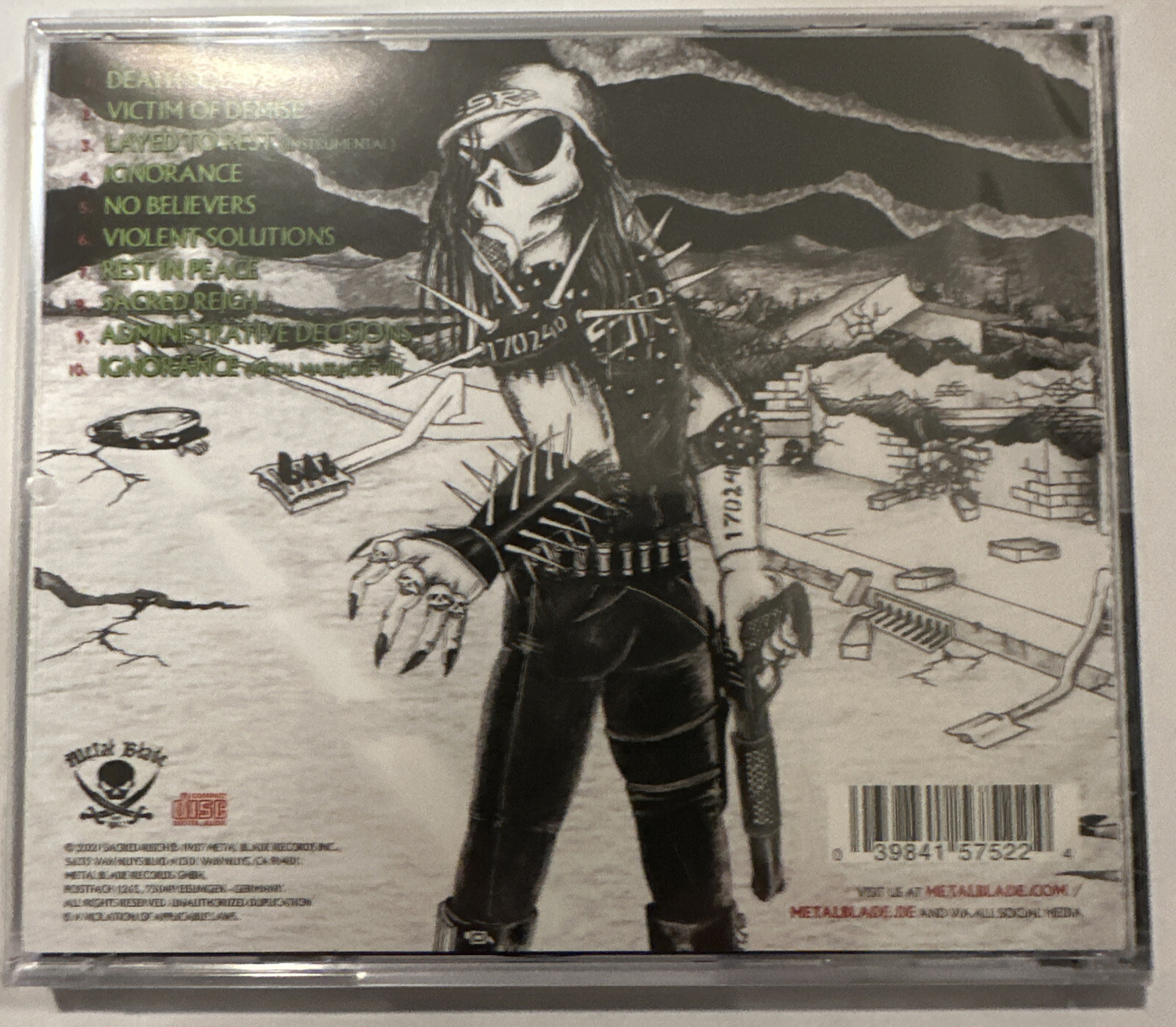 Sacred Reich – Ignorance CD 2021 Metal Blade – 3984-15752-2 [Sealed]