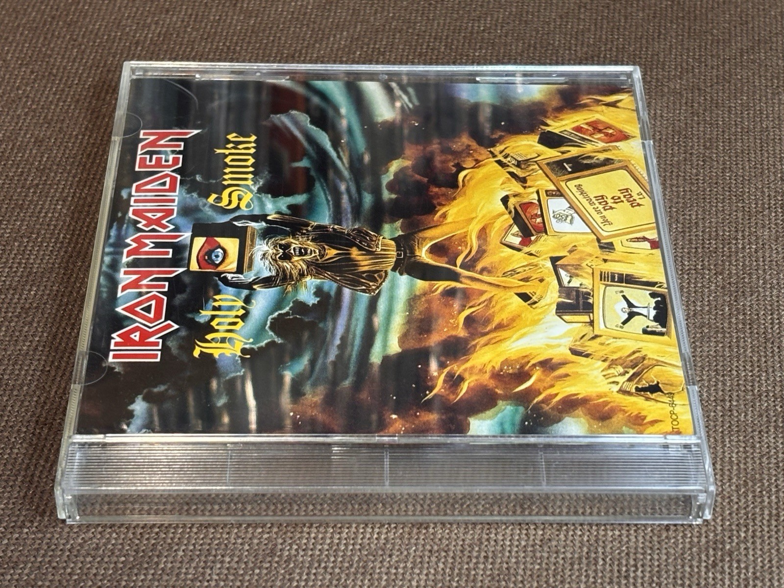 IRON MAIDEN Holy Smoke JAPAN 5" MAXI CD TOCP-6449 w/ PS 3 tracks 1990 issue
