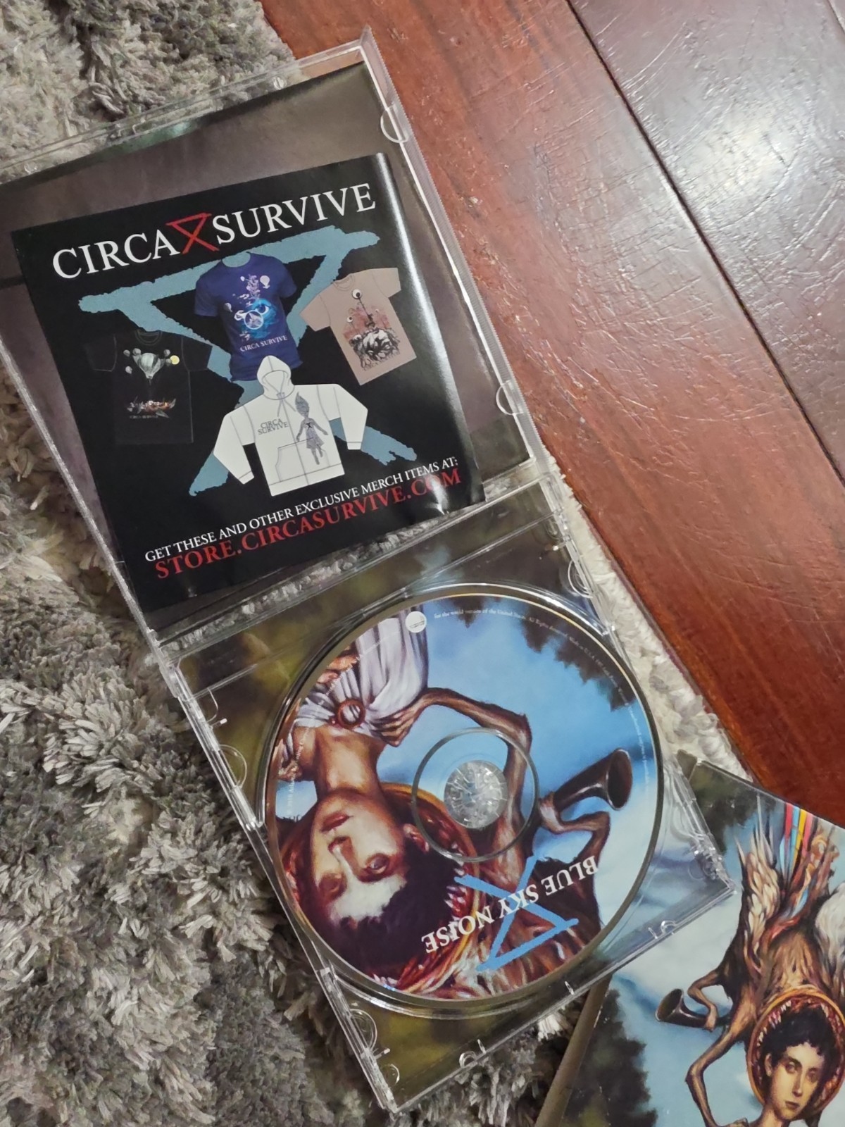 Circa Survive Blue Sky Noise original Jewel Case CD 2010 Atlantic + merch insert