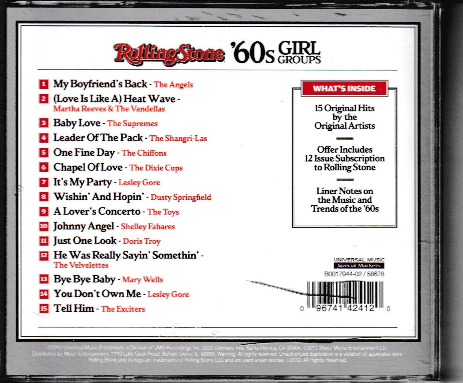 Rolling Stone 60s Girl Groups (CD)