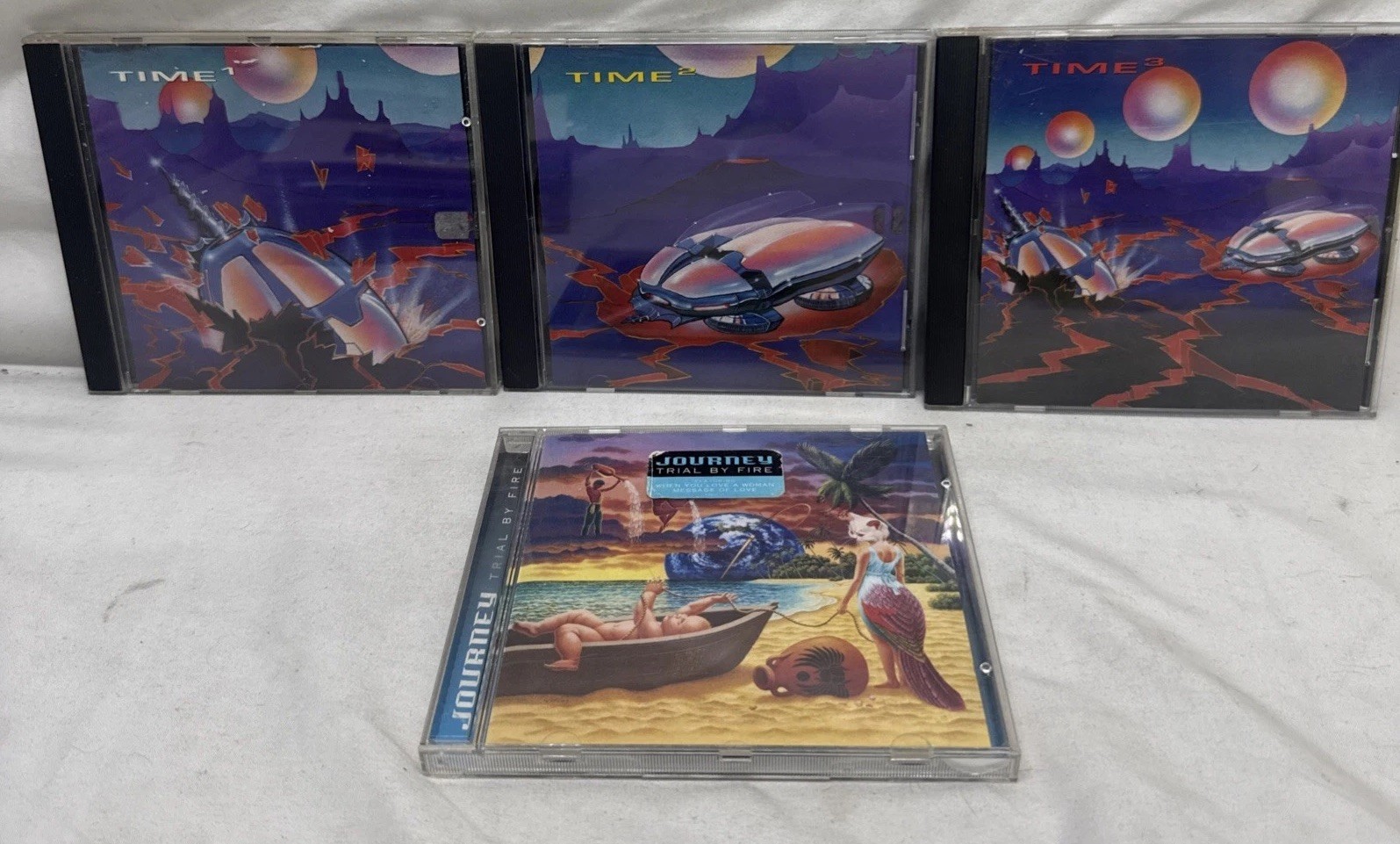JOURNEY Time 3 Disc CD Set ~ No Box~ (55 Tracks) & JOURNEY Trial By Fire Cd ￼