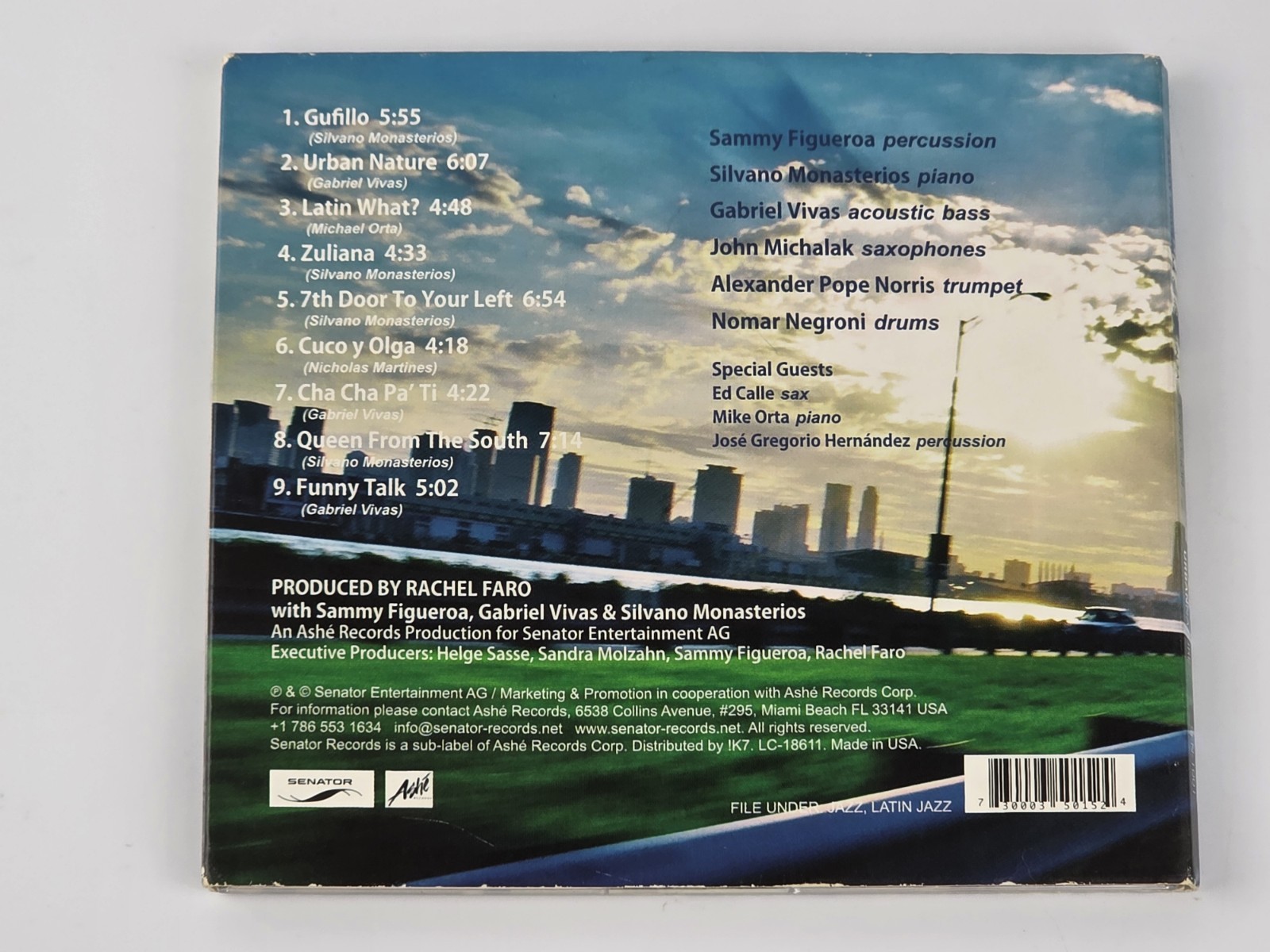 Sammy Figueroa & His Latin Jazz Explosion UrbanNature CD 2011 Jazz Latin