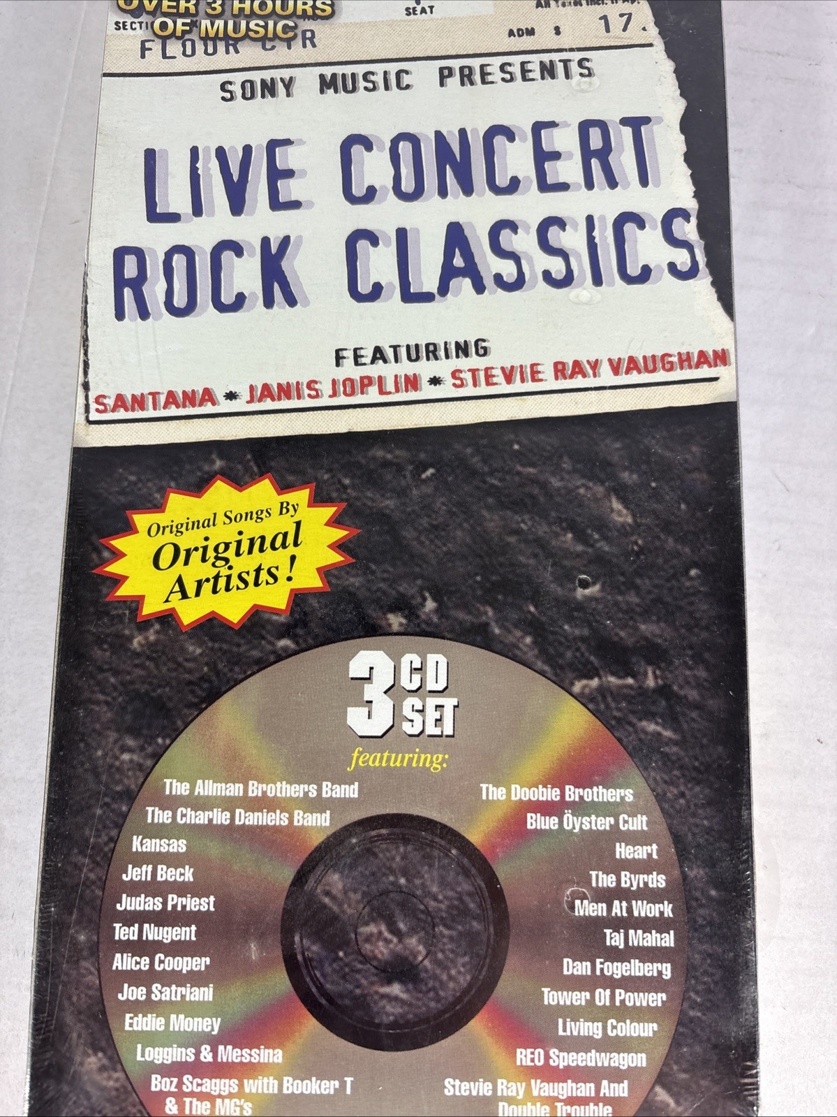 Live Concert Rock Classics [Slipcase] by Various Artists (CD, Aug-2001, 3 Discs