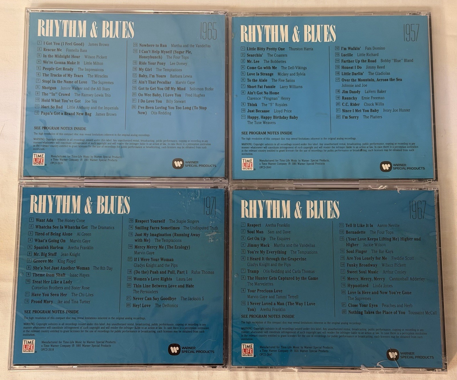Time Life~Rhythm & Blues 21 CD Set Collection~1950s 1960s 1970s~Mint Condition