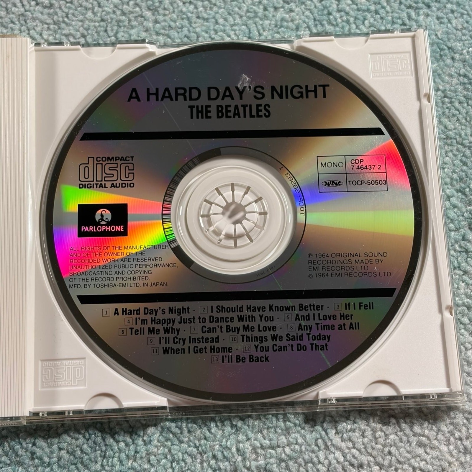 The Beatles – A Hard Day's Night CD 1993 Japan Import Pop Rock Parlophone