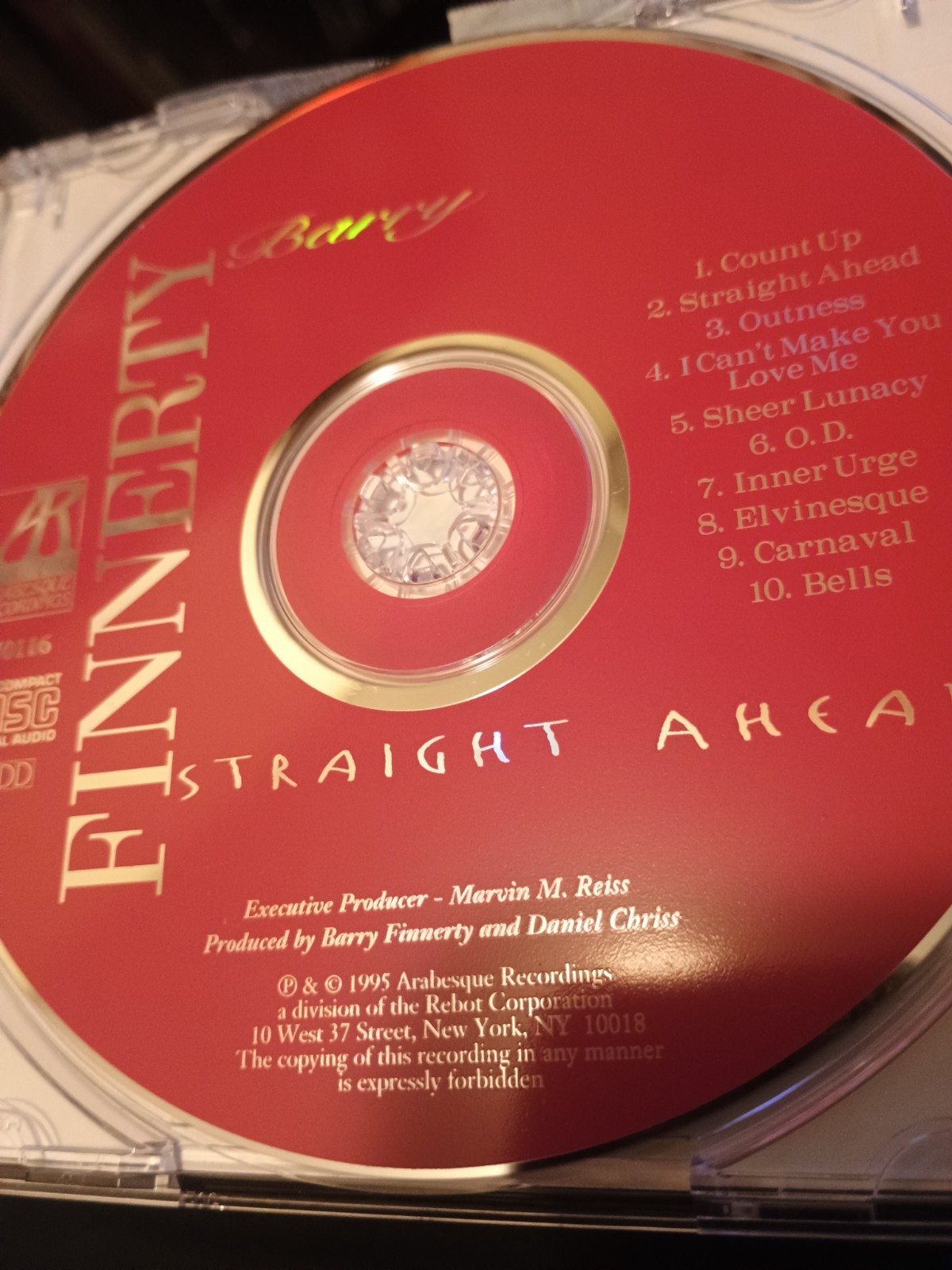 Barry Finnerty Straight Ahead CD in Excellent condition