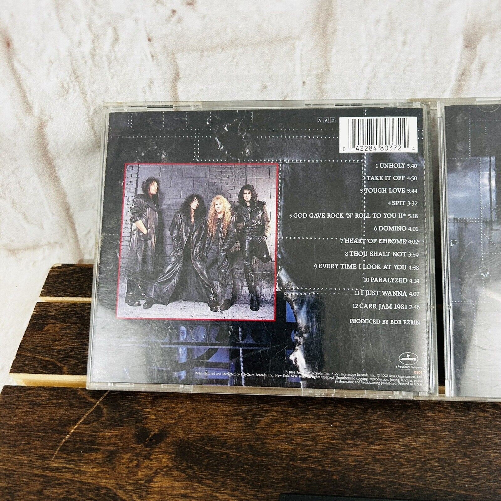 Revenge Kiss CD 1992 Full Silver Hub Mercury 1992 Heavy Metal Hair