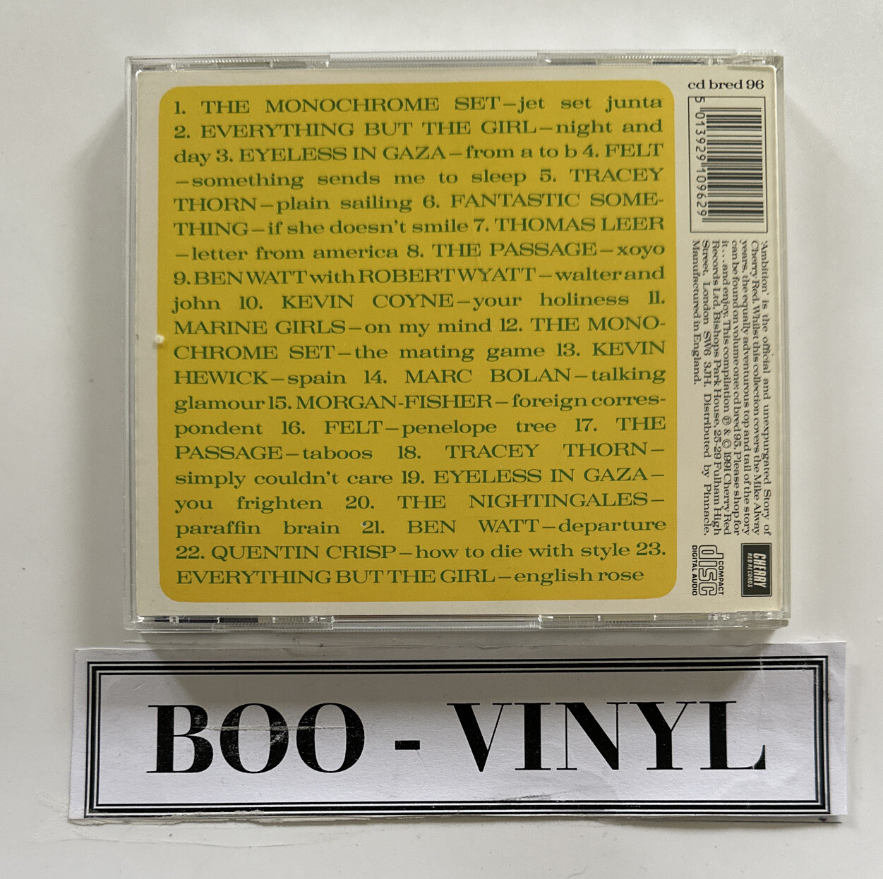 Various - Ambition - The Cherry Red Story Volume Two Alternative / Indie Rock NM