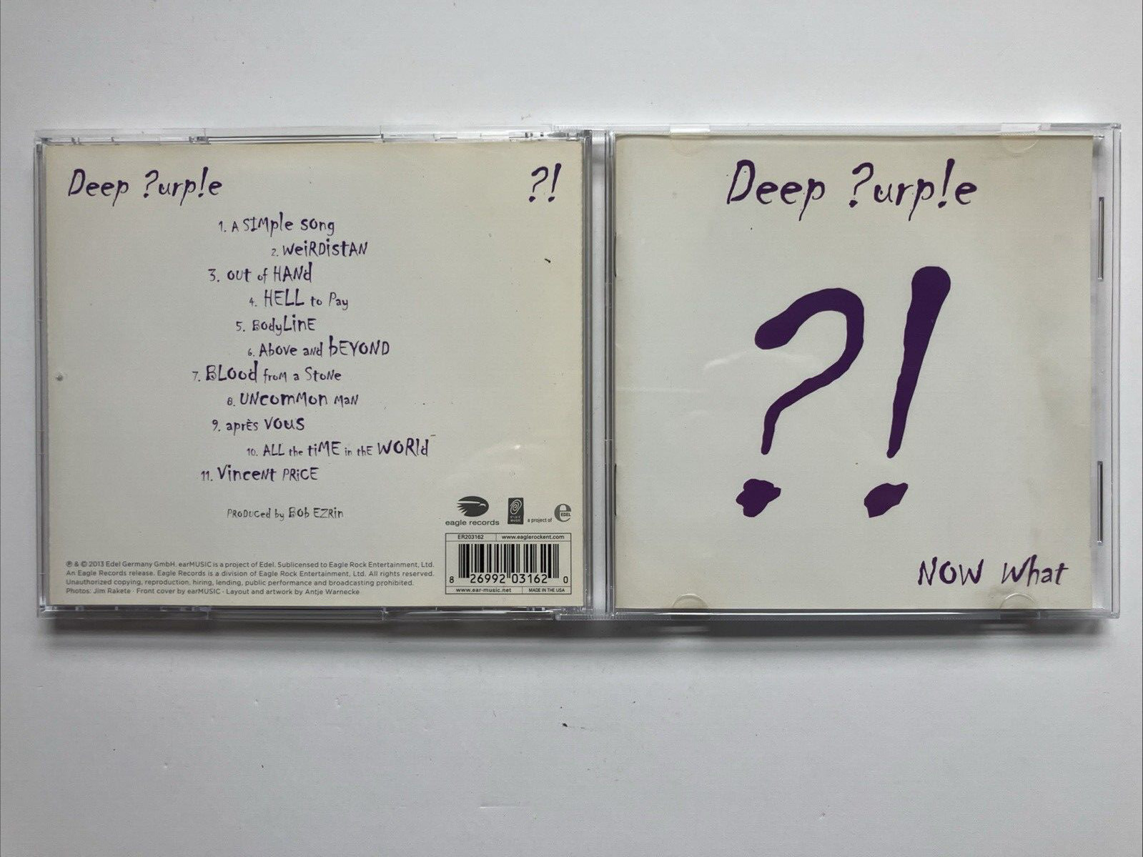 Now What?! [Digipak] by Deep Purple (CD, 2013, Eagle Records (USA) Very Good