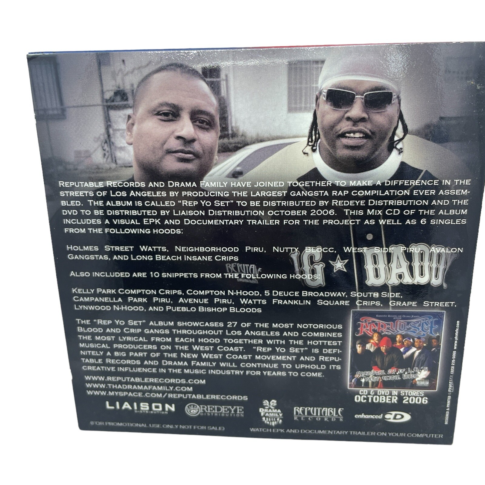 Rep Yo Set (Mix CD & DVD) Enhanced Promo Sampler Compilation Mint