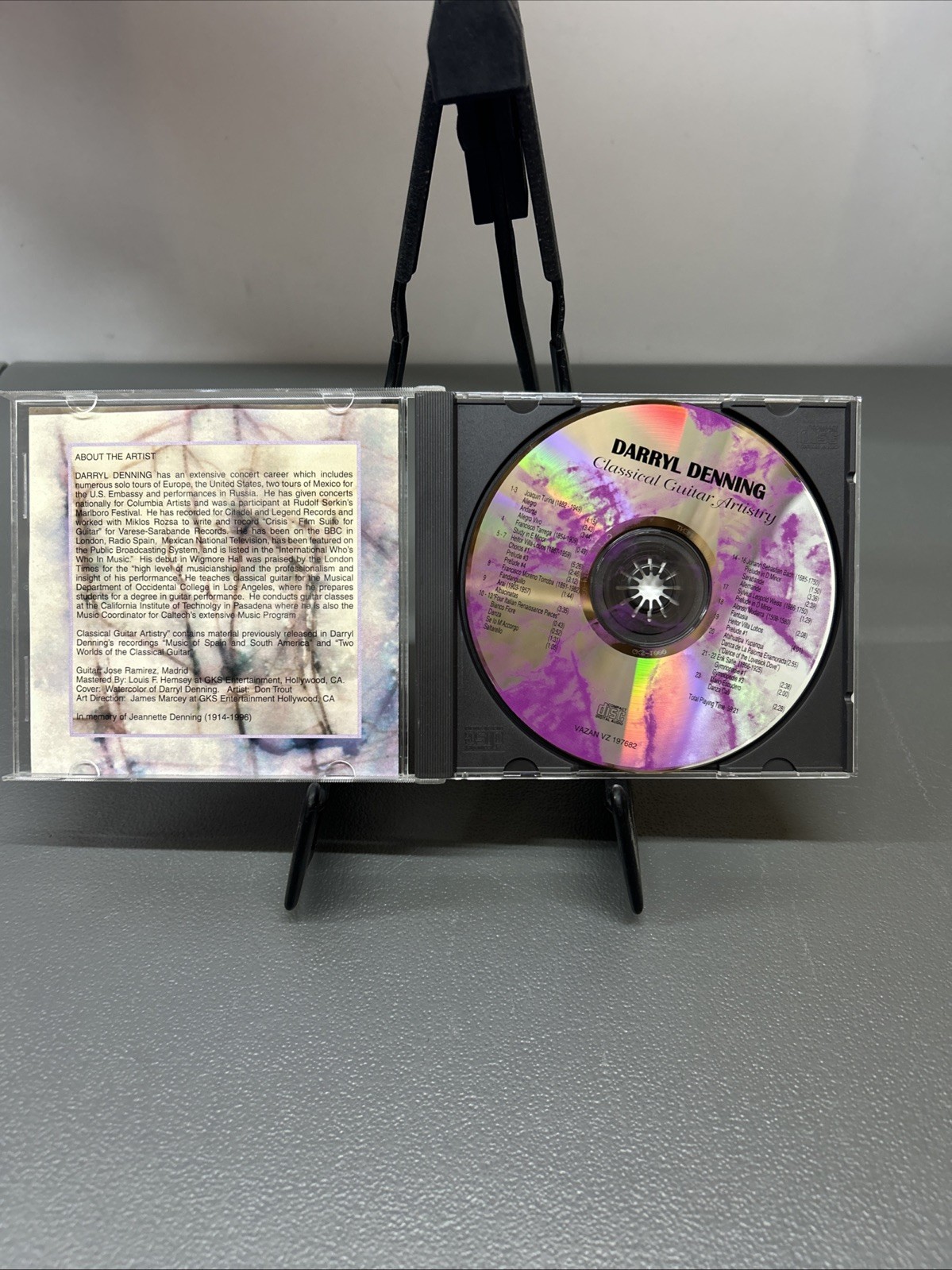Darryl Denning: Classical Guitar Artistry (CD 1997 Vazan) NM