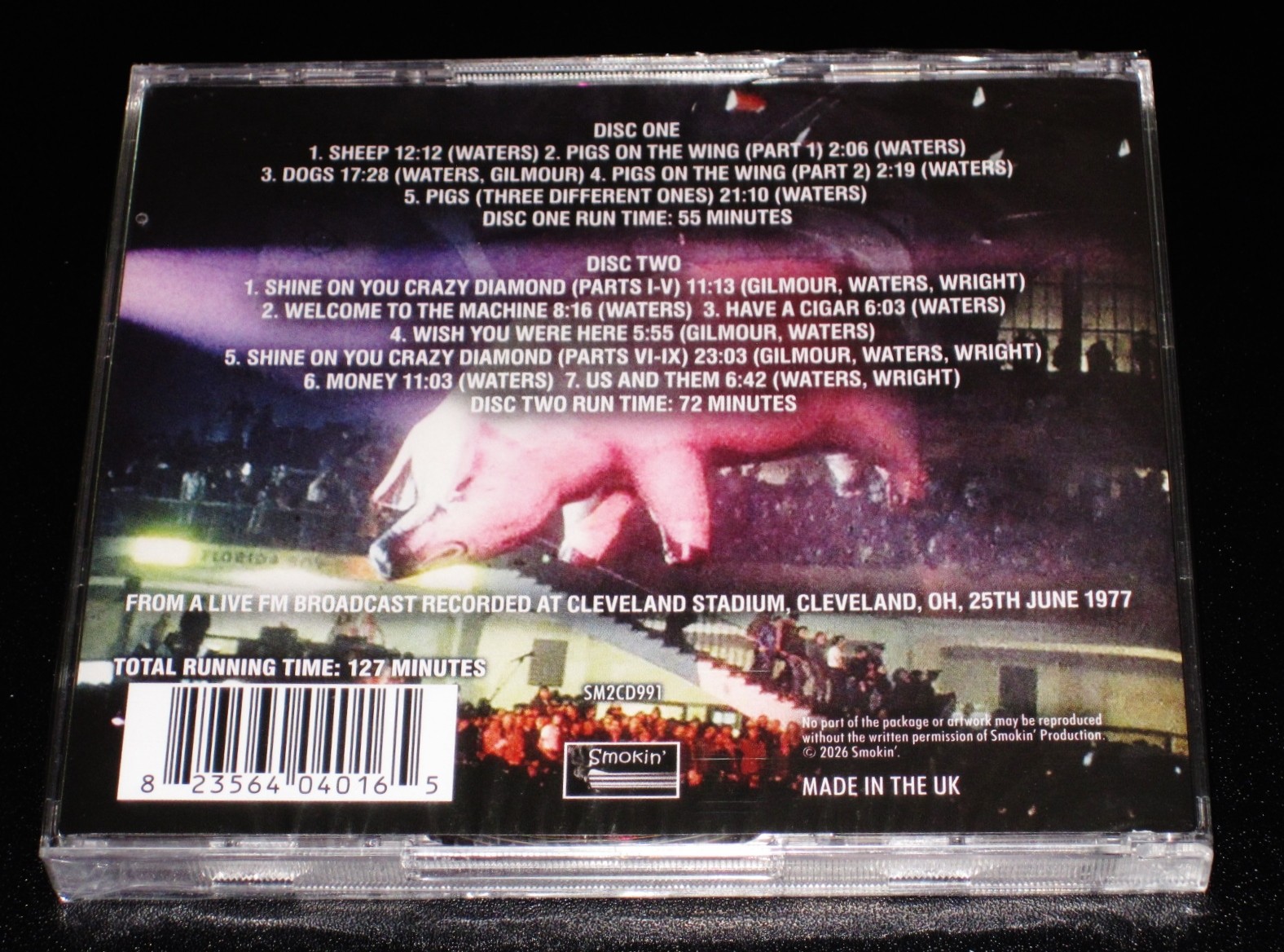 Pink Floyd: Animals In Cleveland - The Classic Ohio Broadcast 1977 2 CD Set NEW