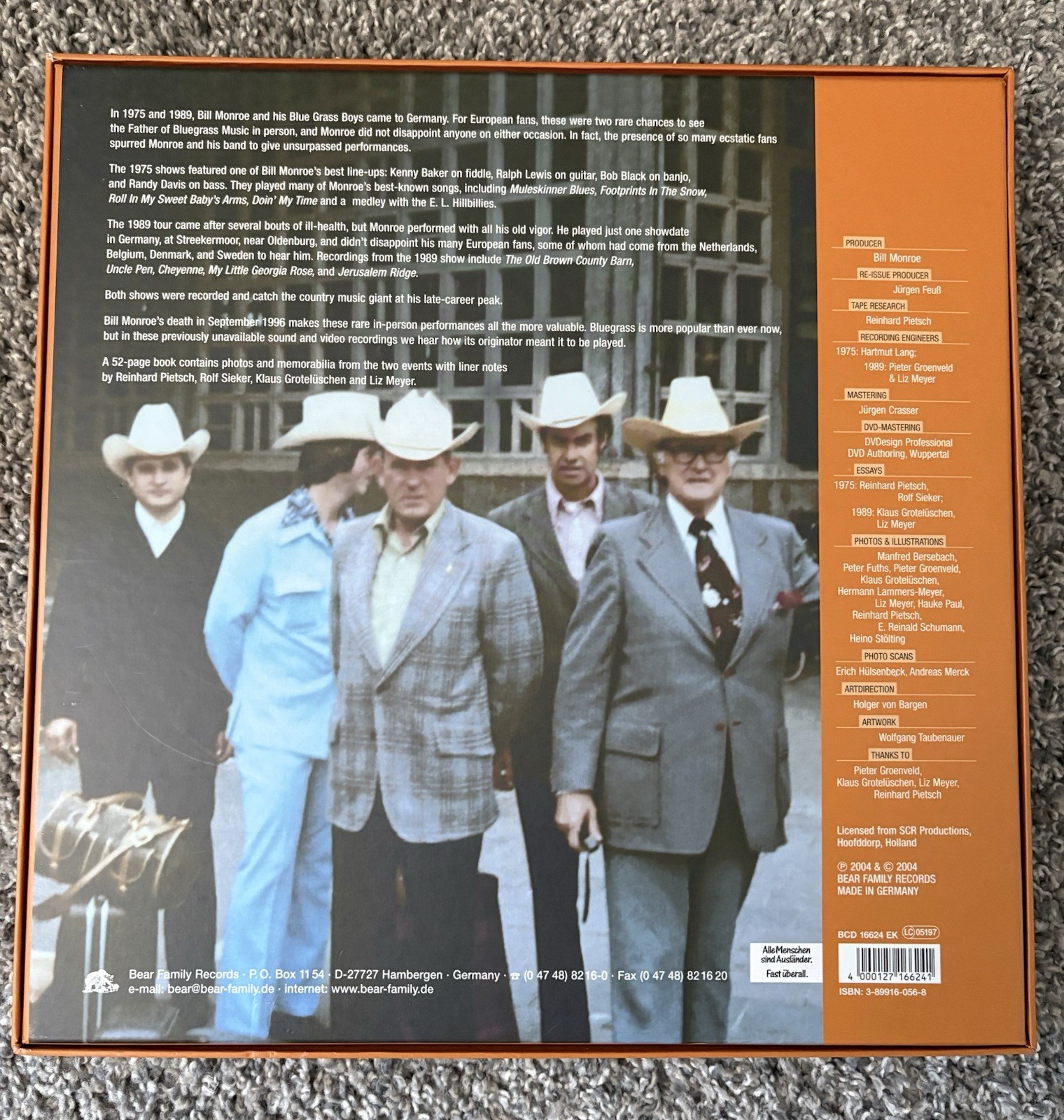 Bill Monroe Far Across the Blue Water Bear Family 2004 4CD + DVD Box Set