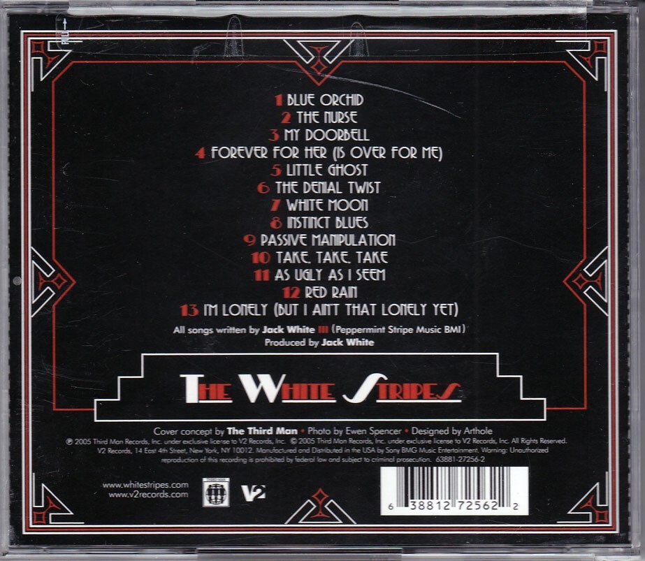 The White Stripes Get Behind Me Satan CD 2005 Third Man Records