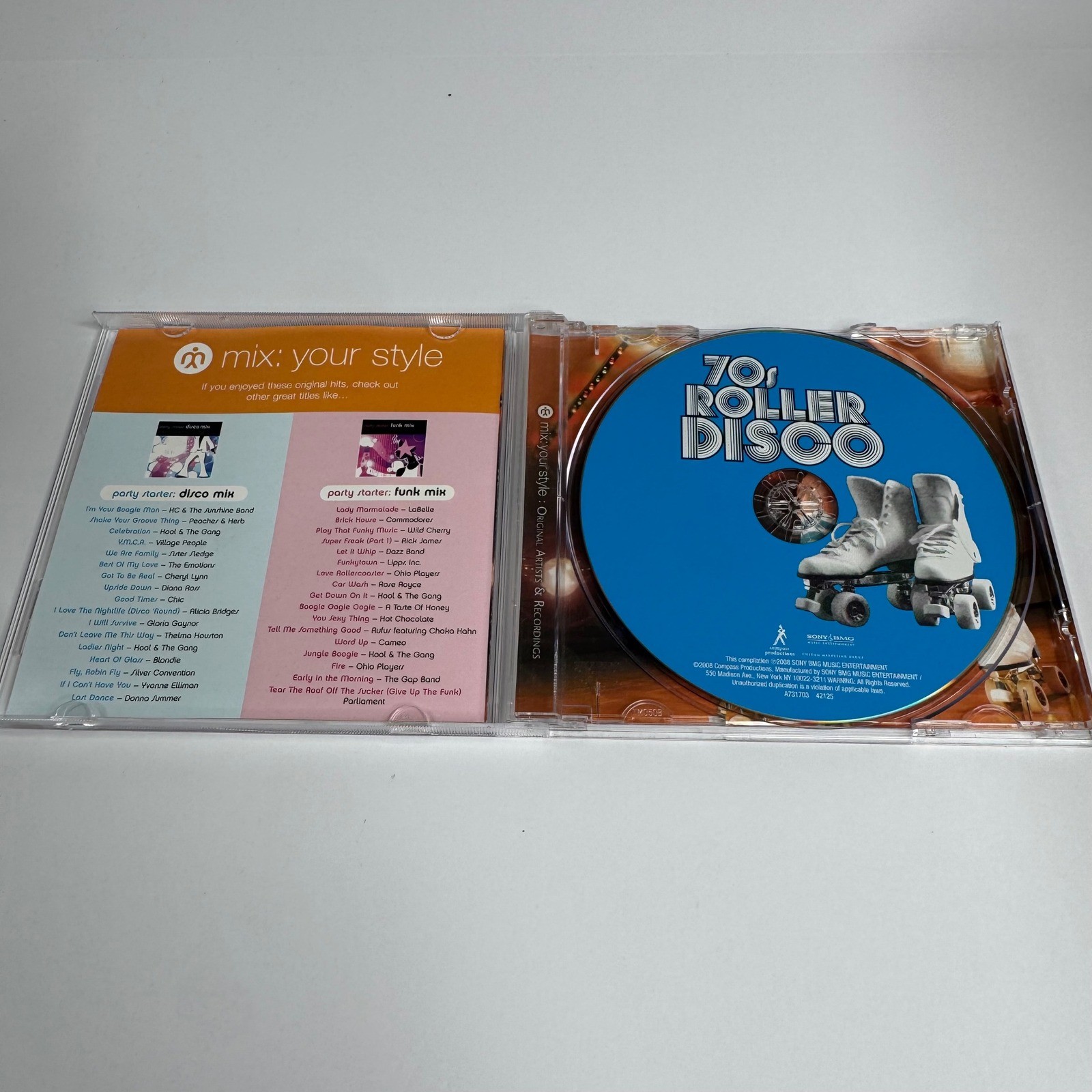 70s Roller Disco CD Various Artists Original Hits Sony BMG 2008 Funk Soul Disco