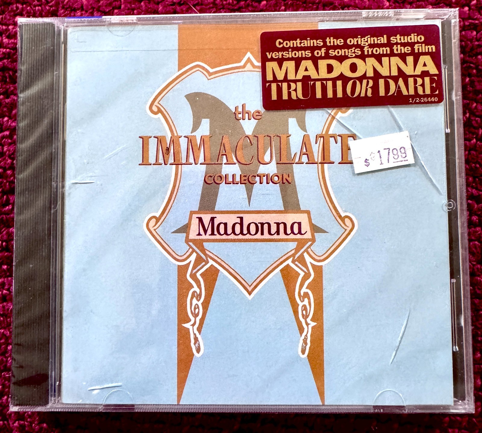 MADONNA IMMACULATE COLLECTION CD SEALED GREATEST HITS TRUTH OR DARE PROMO 1990