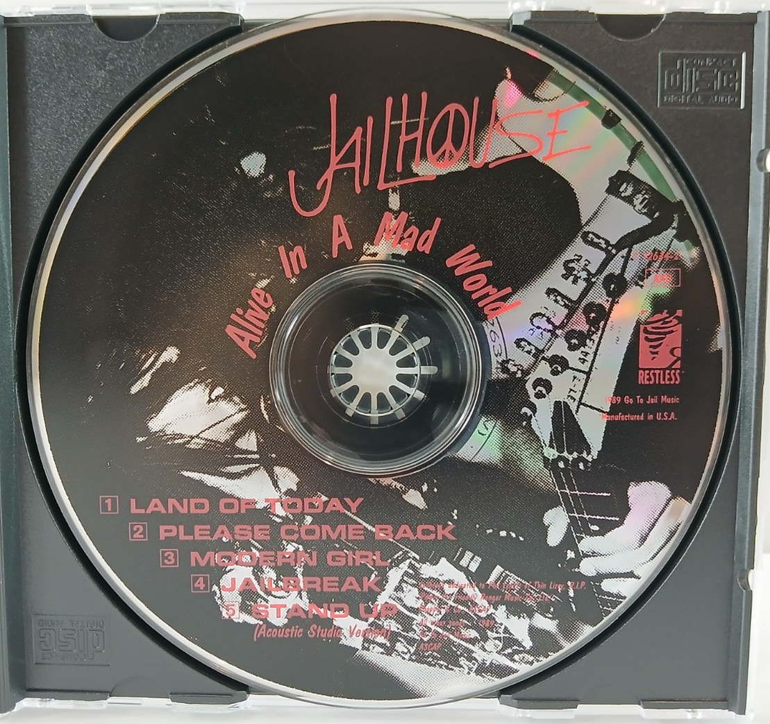Jailhouse - Alive In A Mad World CD EP Original 1989 Release GLAM HAIR METAL