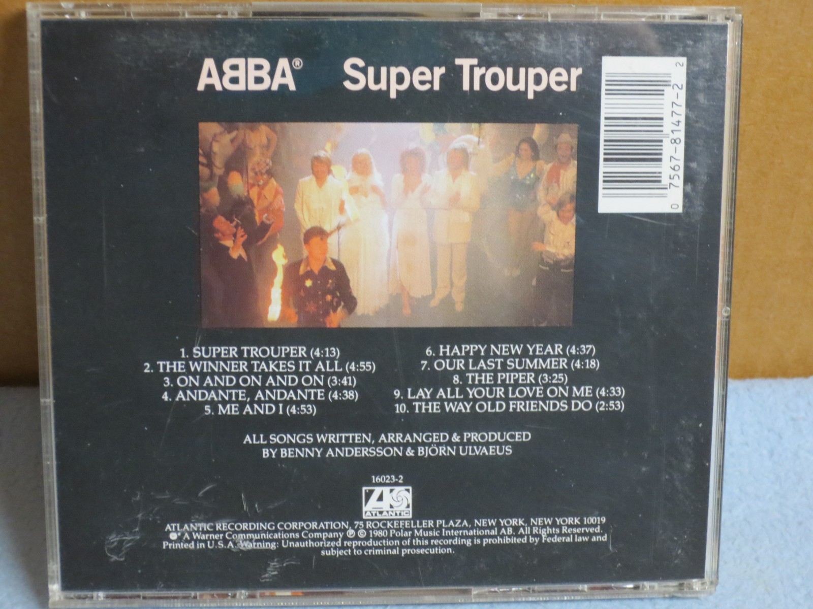 ABBA - Super Trouper ( CD - 1980 / 19?? - Atlantic 16023-2 )