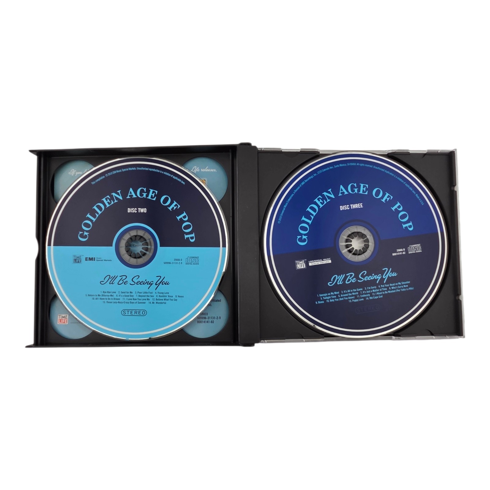 Golden Age of Pop Time-Life 10-Disc Music Box Set 2010 Jewel Cases with Box