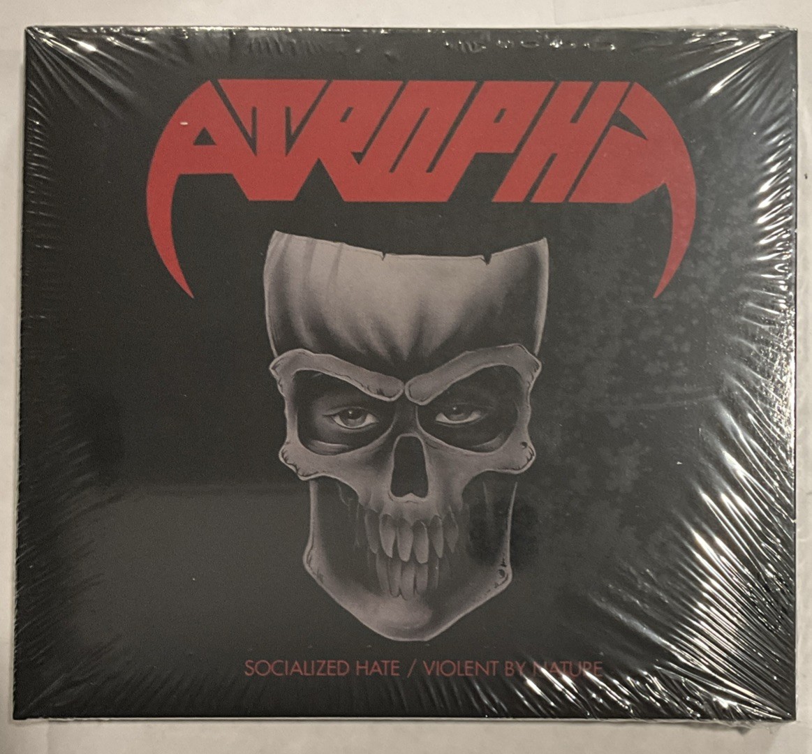 Atrophy - Socialized Hate / Violent by Nature CD 2022 Dissonance [2x Digipak] UK