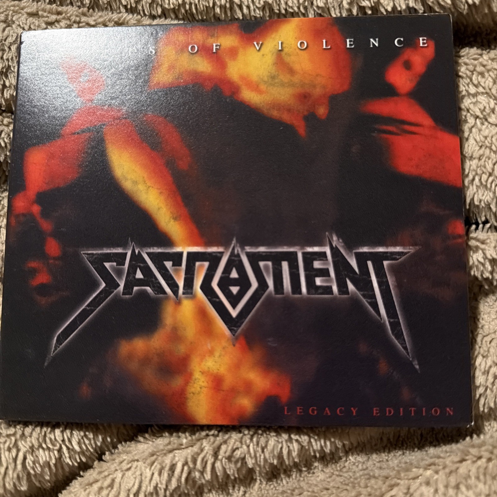 SACRAMENT HAUNTS OF VIOLENCE CD Christian Thrash Kreator Detrius Sodom Accuser