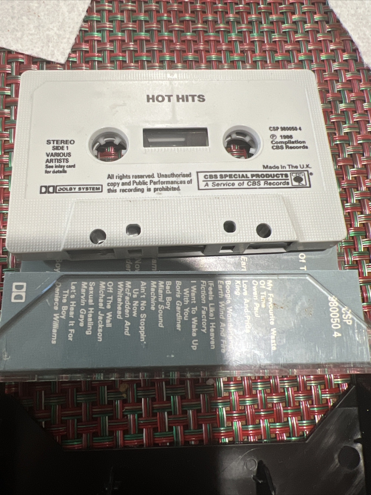 VARIOUS ARTISTS - HOT HITS - CASSETTE TAPE ALBUM 1986 70S 80S COMPILATION UK
