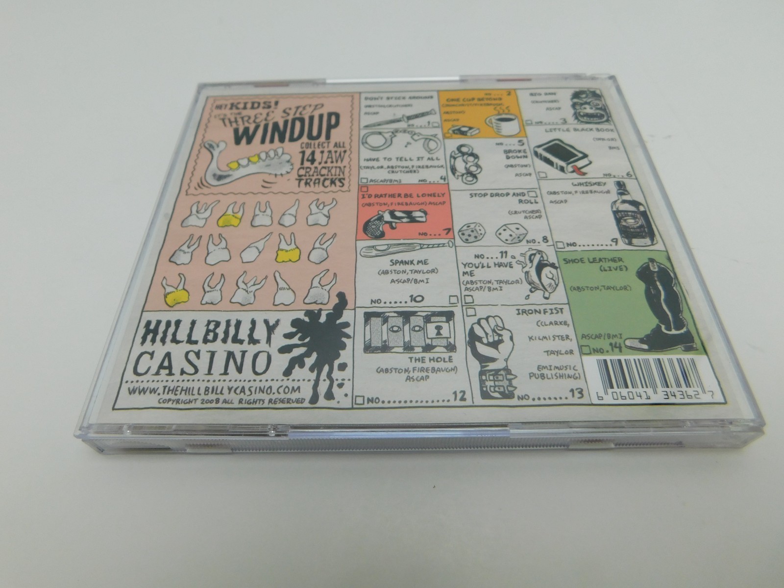 HILLBILLY CASINO No.2 Three Step Windup CD 2008 RARE Rockabilly Psychobilly