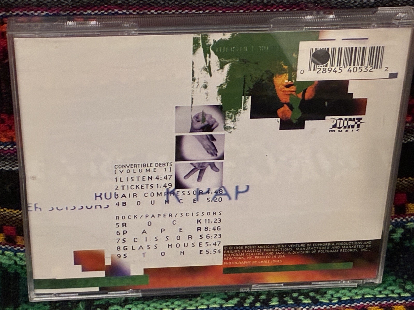 SCOTT JOHNSON Rock Paper Scissors CD experimental guitar avantgarde 1997