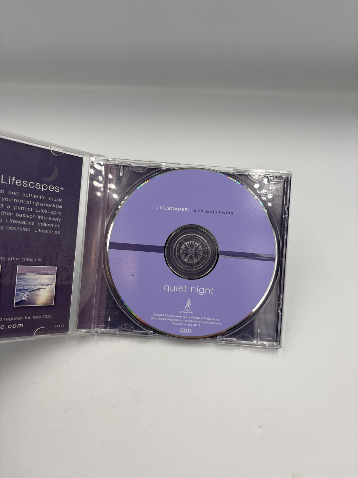 Lifescapes - Quiet Night CD 2008 Relaxing Piano Instrumental Compass