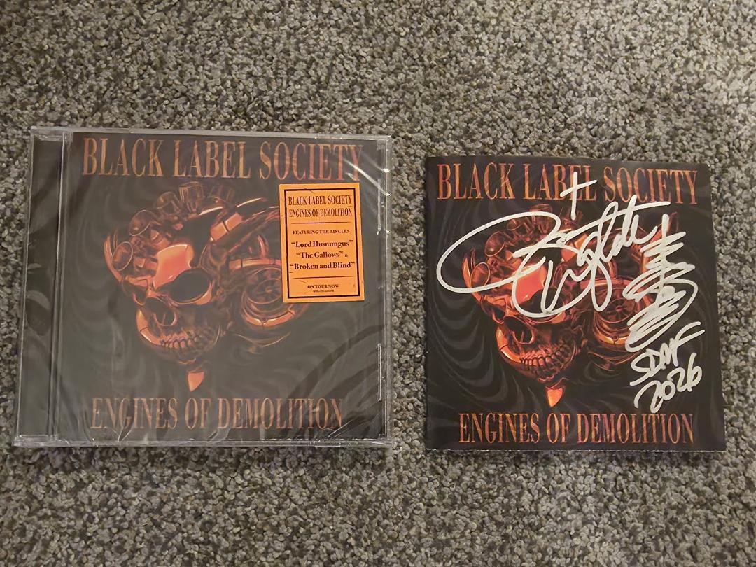 Black Label Society Signed Engines of Demolition CD Zakk Wylde Full Band NEW!!