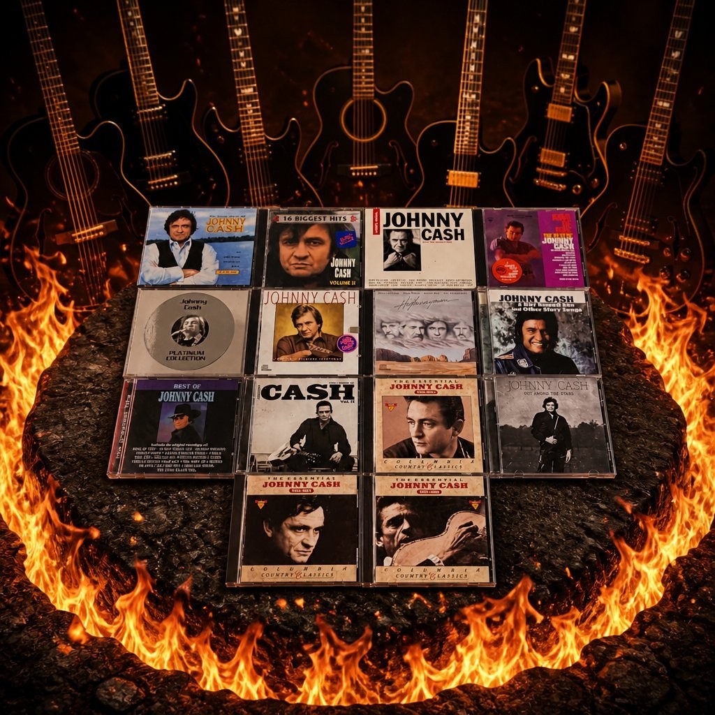Johnny Cash Country CD Lot – 14‑Disc Collection 1980s–2010s