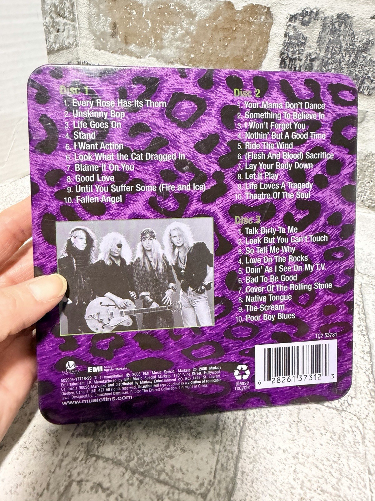 Poison Collector’s Edition No Tin CD 3 Discs Hair Metal RARE 2008