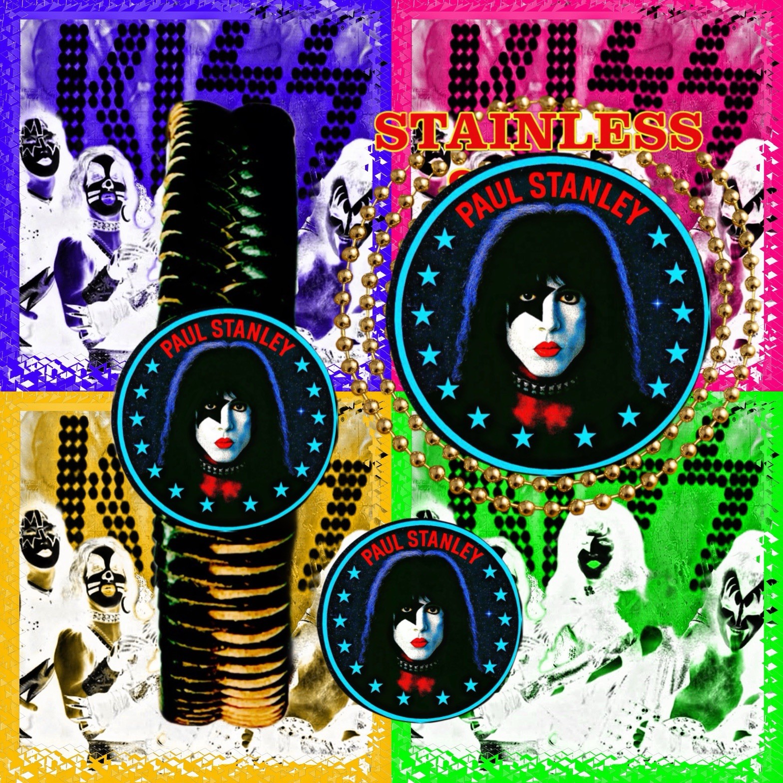 KISS PAUL STANLEY NEW YORK 1973🇺🇸ORIGINAL VOX 🇺🇸SET OF THREE