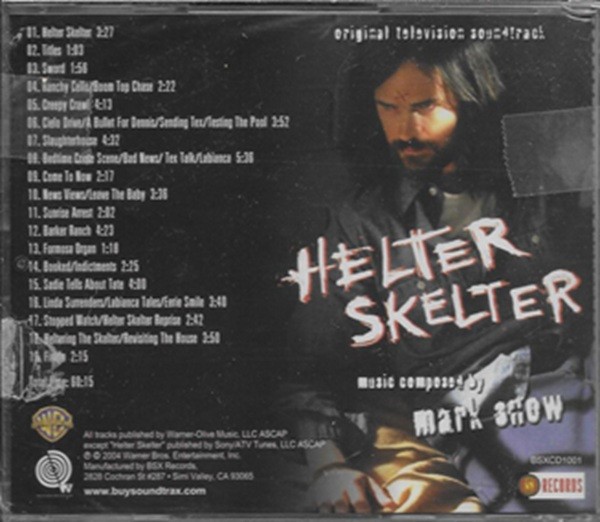 Helter Skelter (2004) Complete Score CD / signed by Composer Mark Snow BSX